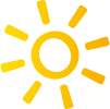 Bright golden yellow gradient sunlight vector