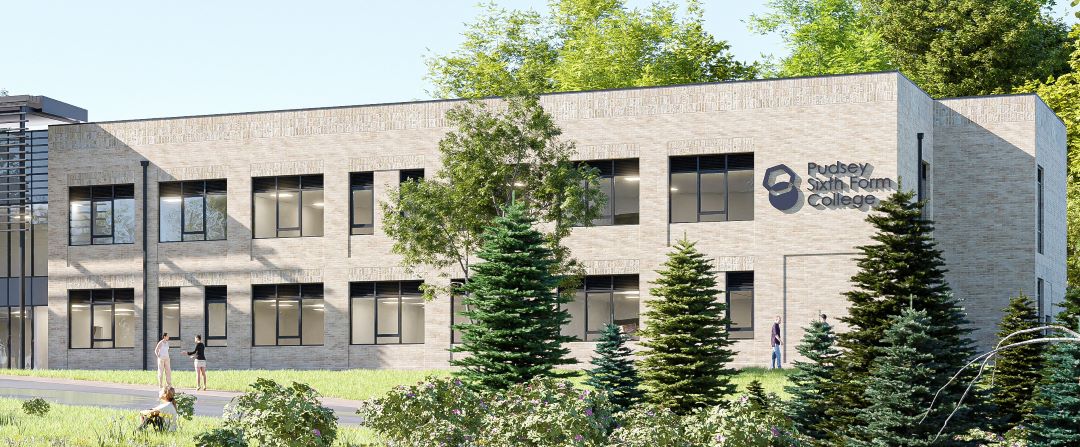 Pudsey Sixth Form College 3D render