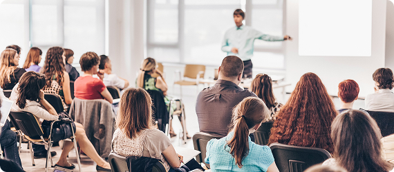Classroom full of students