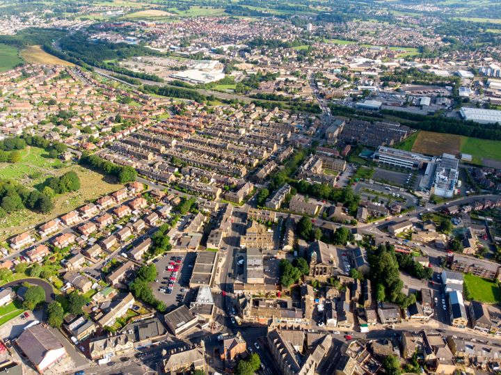 Aerial view of Pudsey