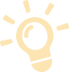 Pale yellow light bulb icon