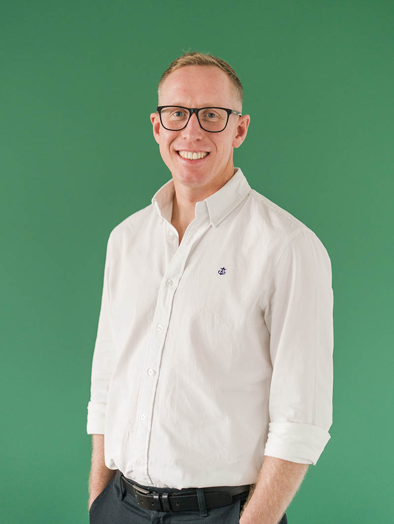 Portrait of James Boxall, Deputy Head at Pudsey Sixth Form College